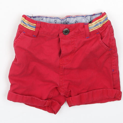 Monsoon Boys Red   Cropped Trousers Size 12-18 Months