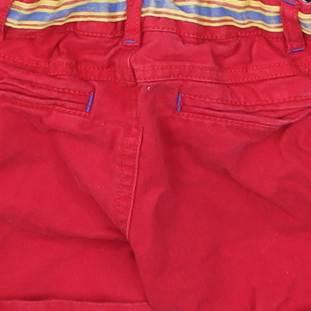Monsoon Boys Red   Cropped Trousers Size 12-18 Months