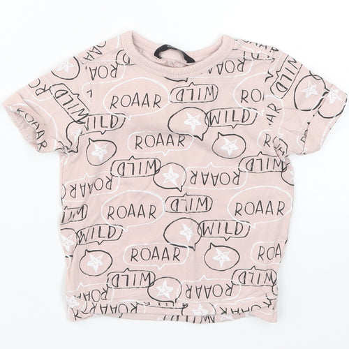 George Baby Pink   Basic T-Shirt Size 12-18 Months  - Roar