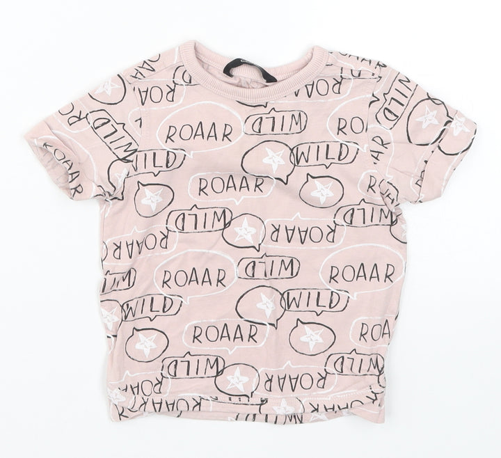 George Baby Pink   Basic T-Shirt Size 12-18 Months  - Roar