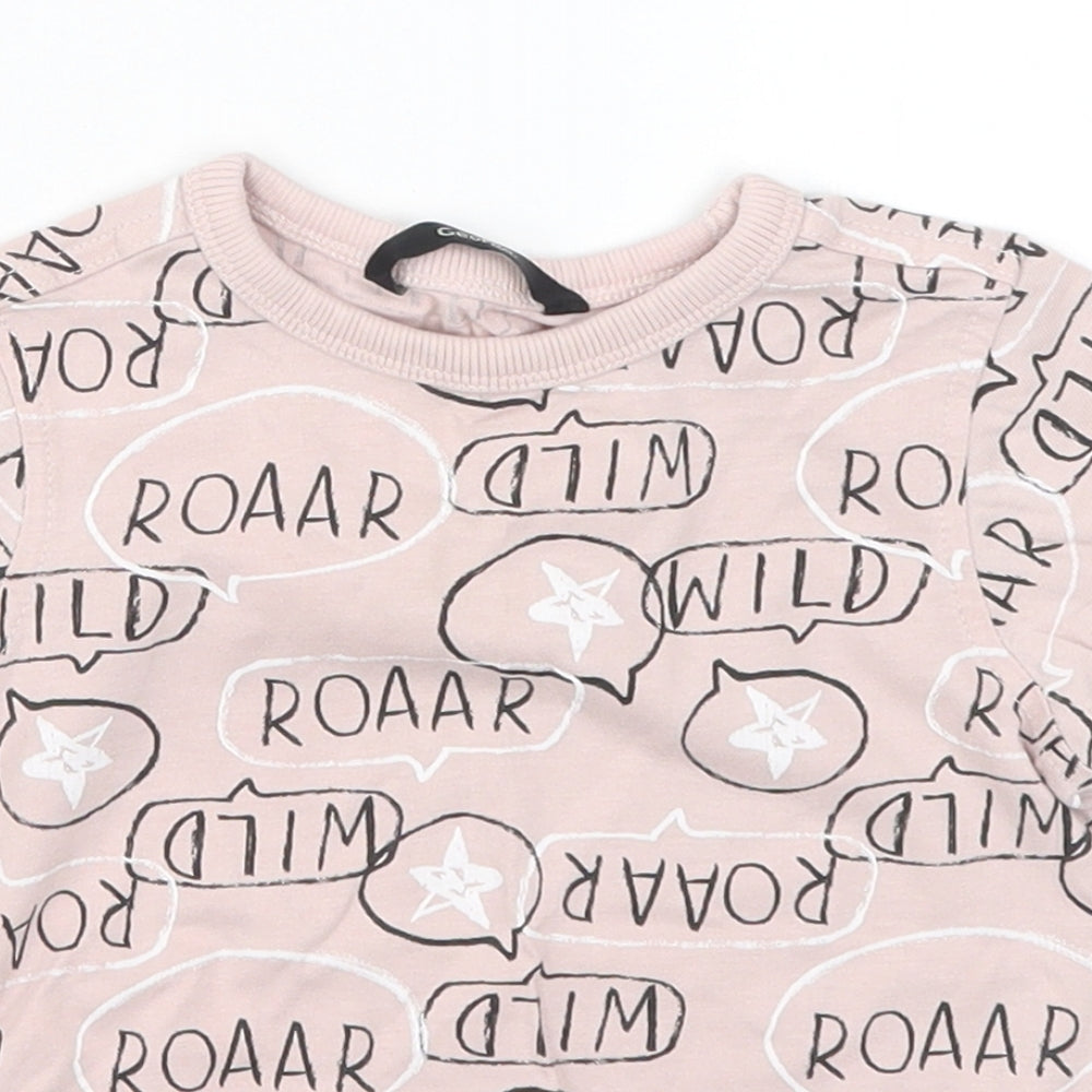 George Baby Pink   Basic T-Shirt Size 12-18 Months  - Roar