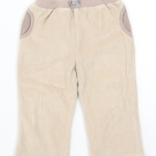Cherokee Girls Beige   Sweatpants Trousers Size 9-12 Months