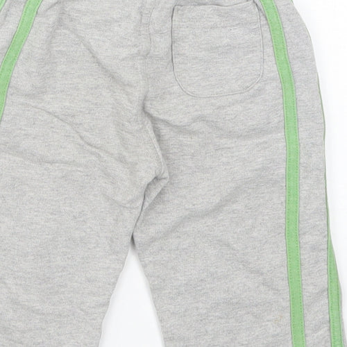 George Boys Grey   Sweatpants Trousers Size 9-12 Months  - Green Monster