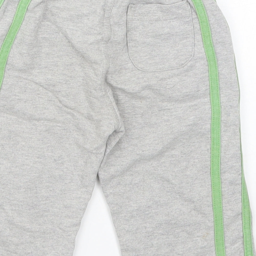 George Boys Grey   Sweatpants Trousers Size 9-12 Months  - Green Monster