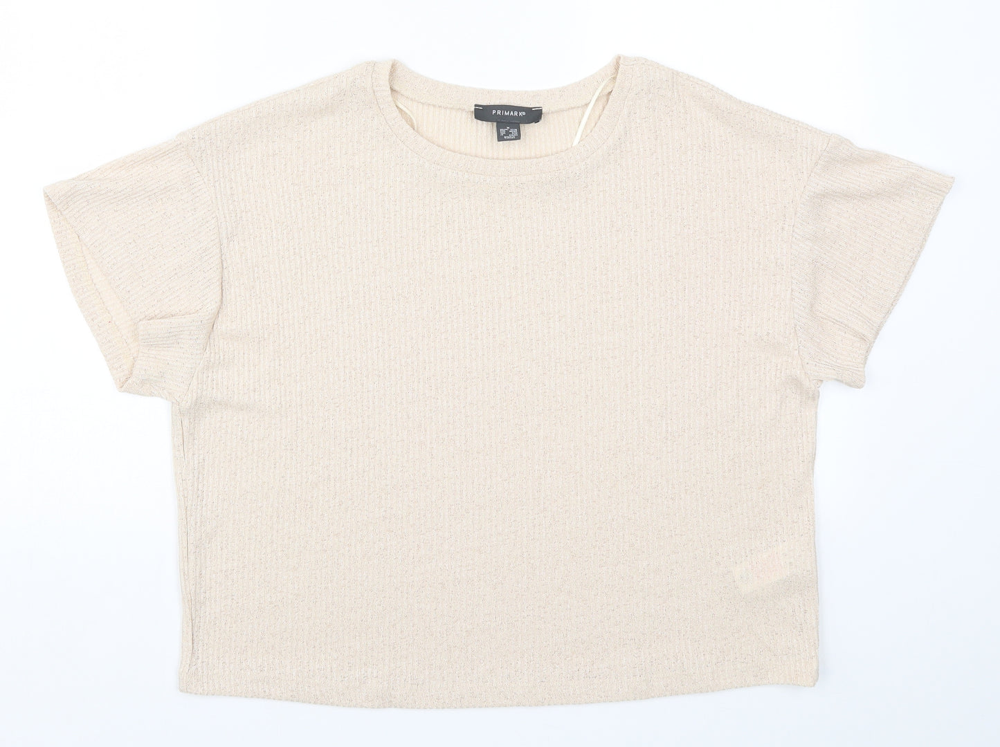 Primark Womens Beige   Basic T-Shirt Size 12