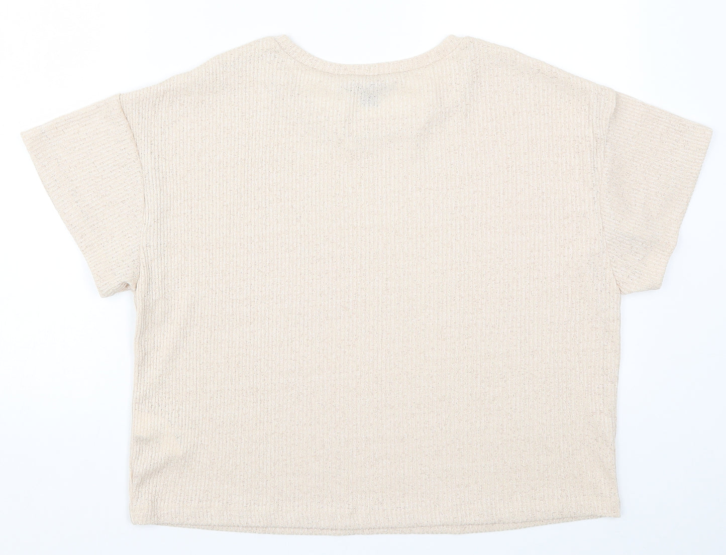 Primark Womens Beige   Basic T-Shirt Size 12