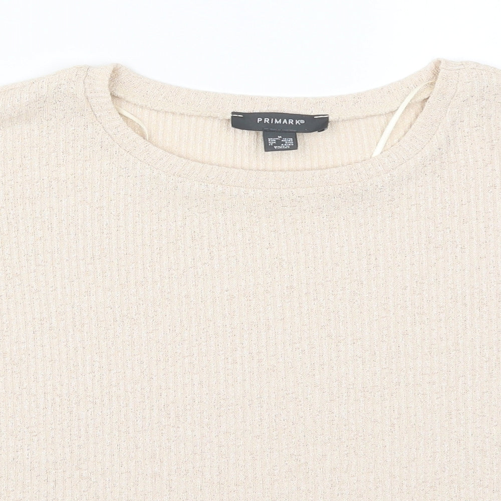Primark Womens Beige   Basic T-Shirt Size 12