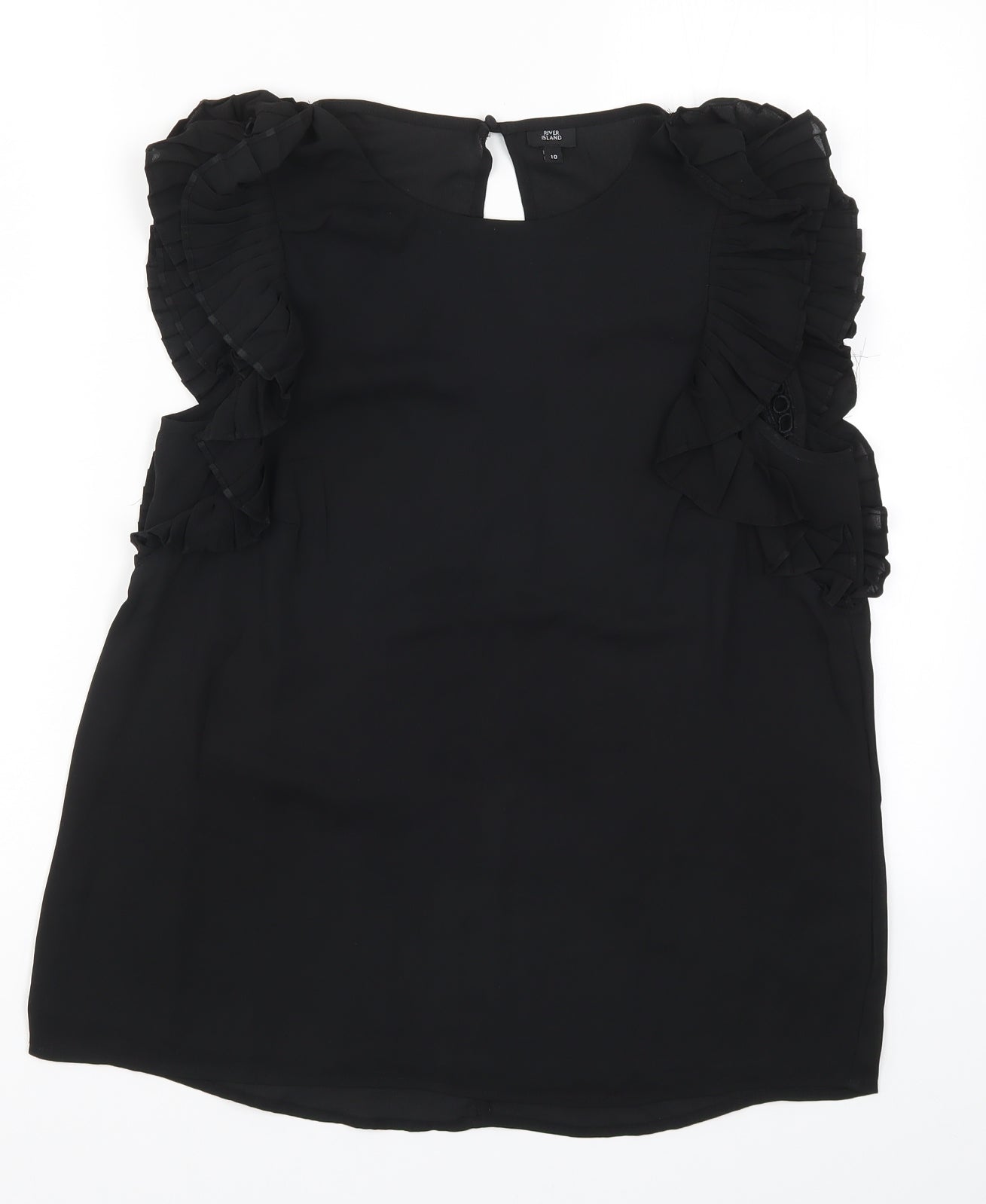 River Island Womens Black   Basic Tank Size 10