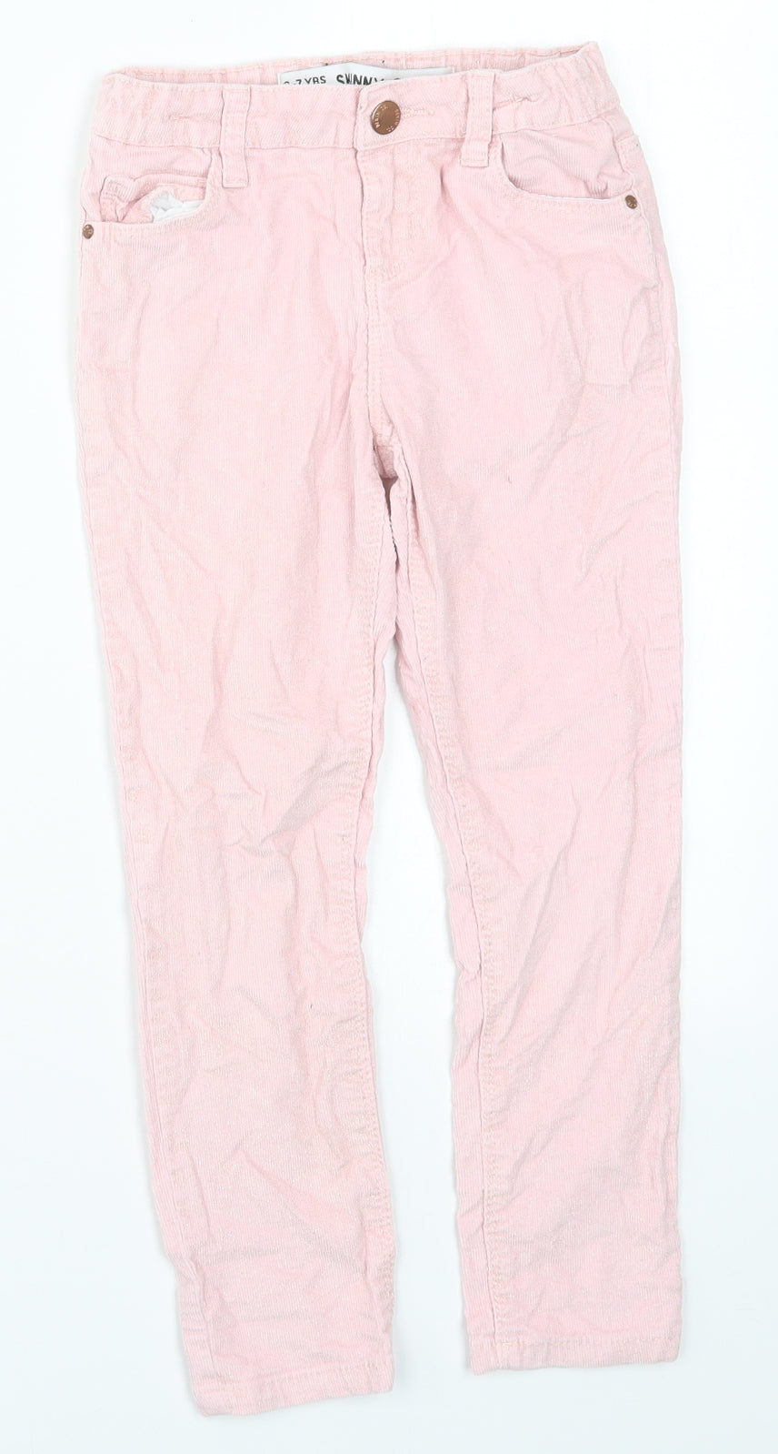 Denim Co Girls Pink   Capri Trousers Size 7-8 Years