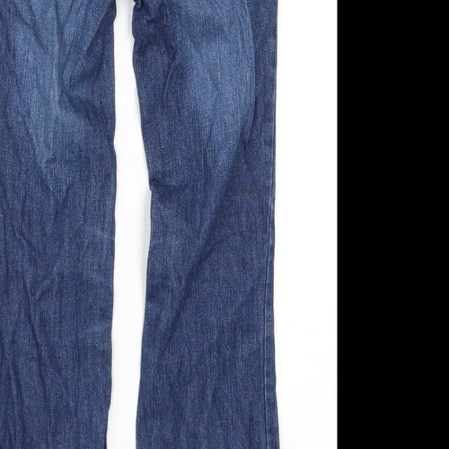 Cherokee Girls Blue  Denim Bootcut Jeans Size 8-9 Years - Butterflies