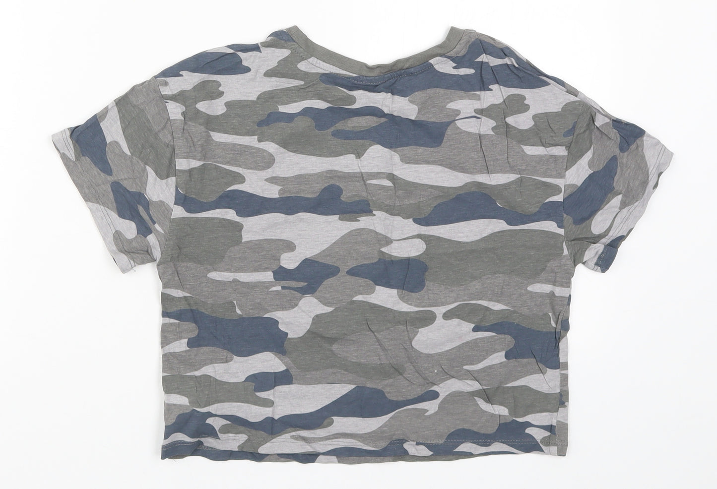 Primark Girls Grey Camouflage  Basic T-Shirt Size 10-11 Years  - Brooklyn NYC