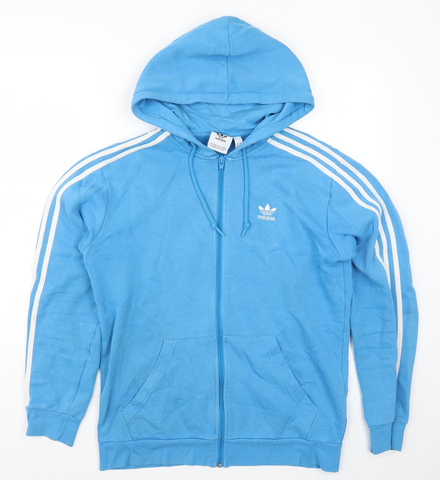adidas Mens Blue   Full Zip Hoodie Size S