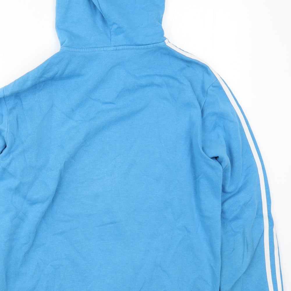 adidas Mens Blue   Full Zip Hoodie Size S