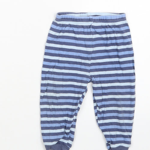 George Boys Blue Striped  Capri Pyjama Pants Size 9-12 Months