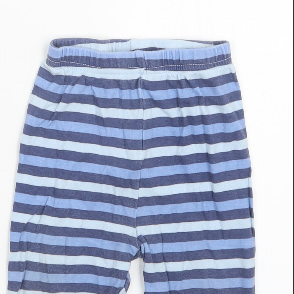 George Boys Blue Striped  Capri Pyjama Pants Size 9-12 Months