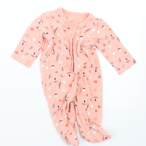Sterling Girls Pink Geometric  Babydoll One Piece Size 0-3 Months