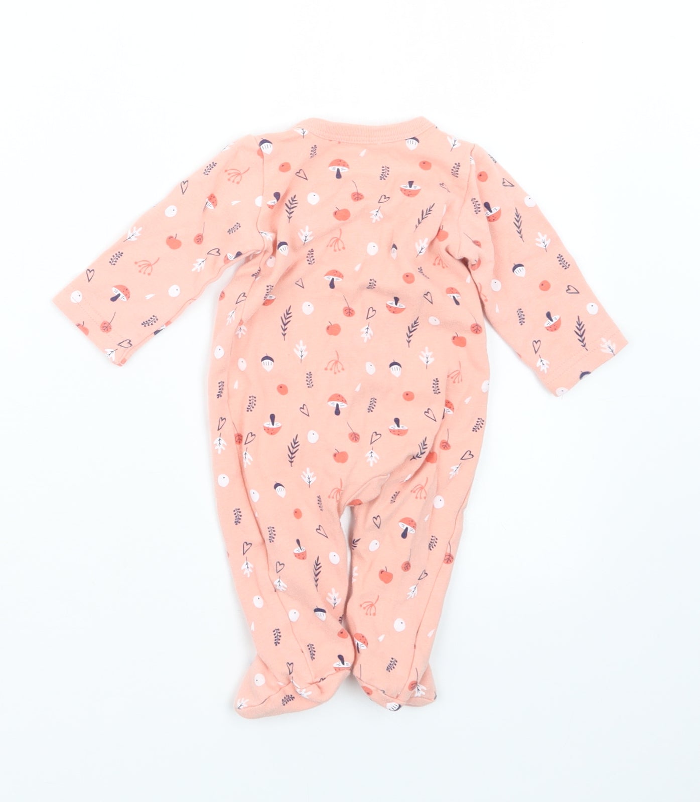Sterling Girls Pink Geometric  Babydoll One Piece Size 0-3 Months