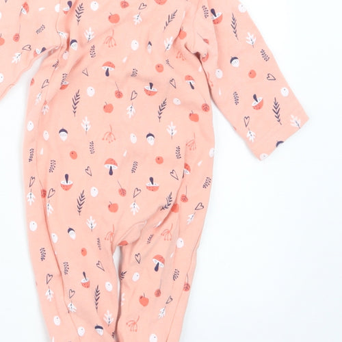 Sterling Girls Pink Geometric  Babydoll One Piece Size 0-3 Months