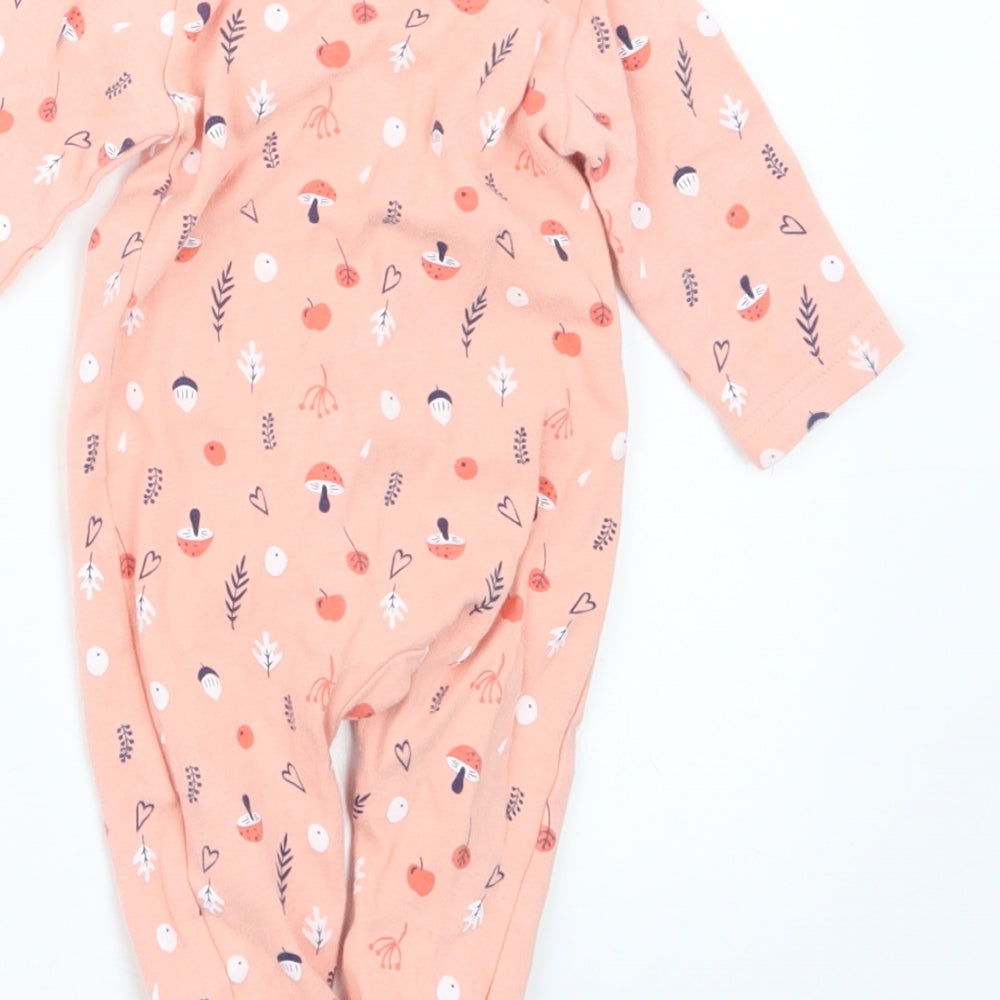 Sterling Girls Pink Geometric  Babydoll One Piece Size 0-3 Months