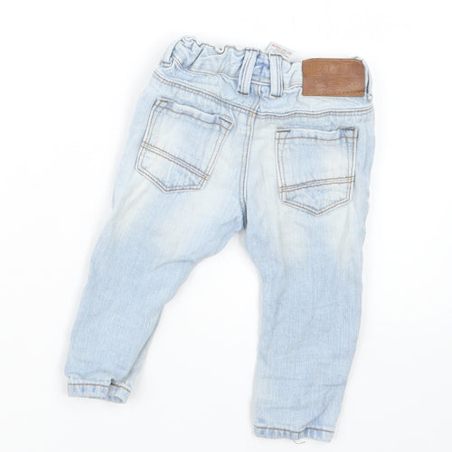 NEXT Boys Blue  Denim Cargo Jeans Size 3-6 Months
