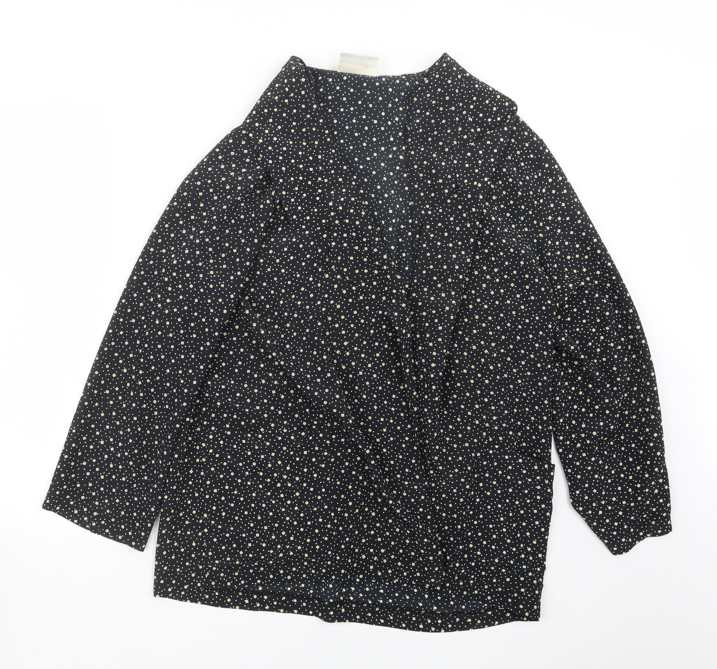 Richards Womens Black Geometric  Jacket  Size 14