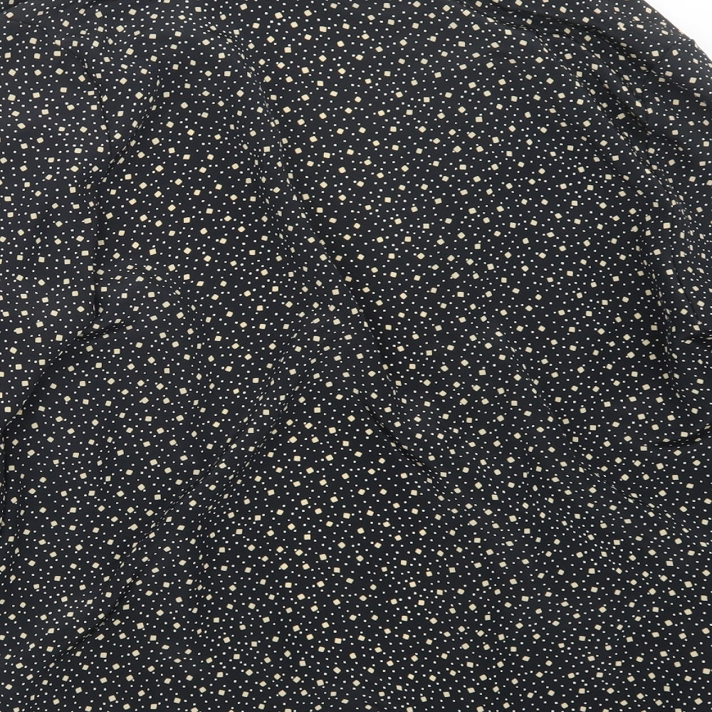 Richards Womens Black Geometric  Jacket  Size 14