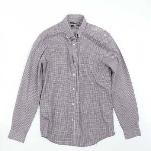 Debenhams Mens Purple    Button-Up Size 14.5