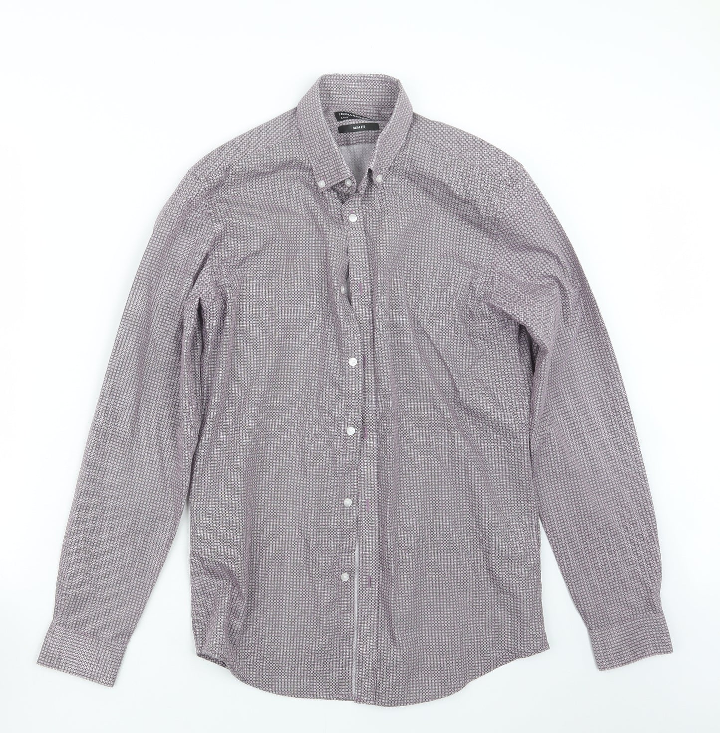 Debenhams Mens Purple    Button-Up Size 14.5