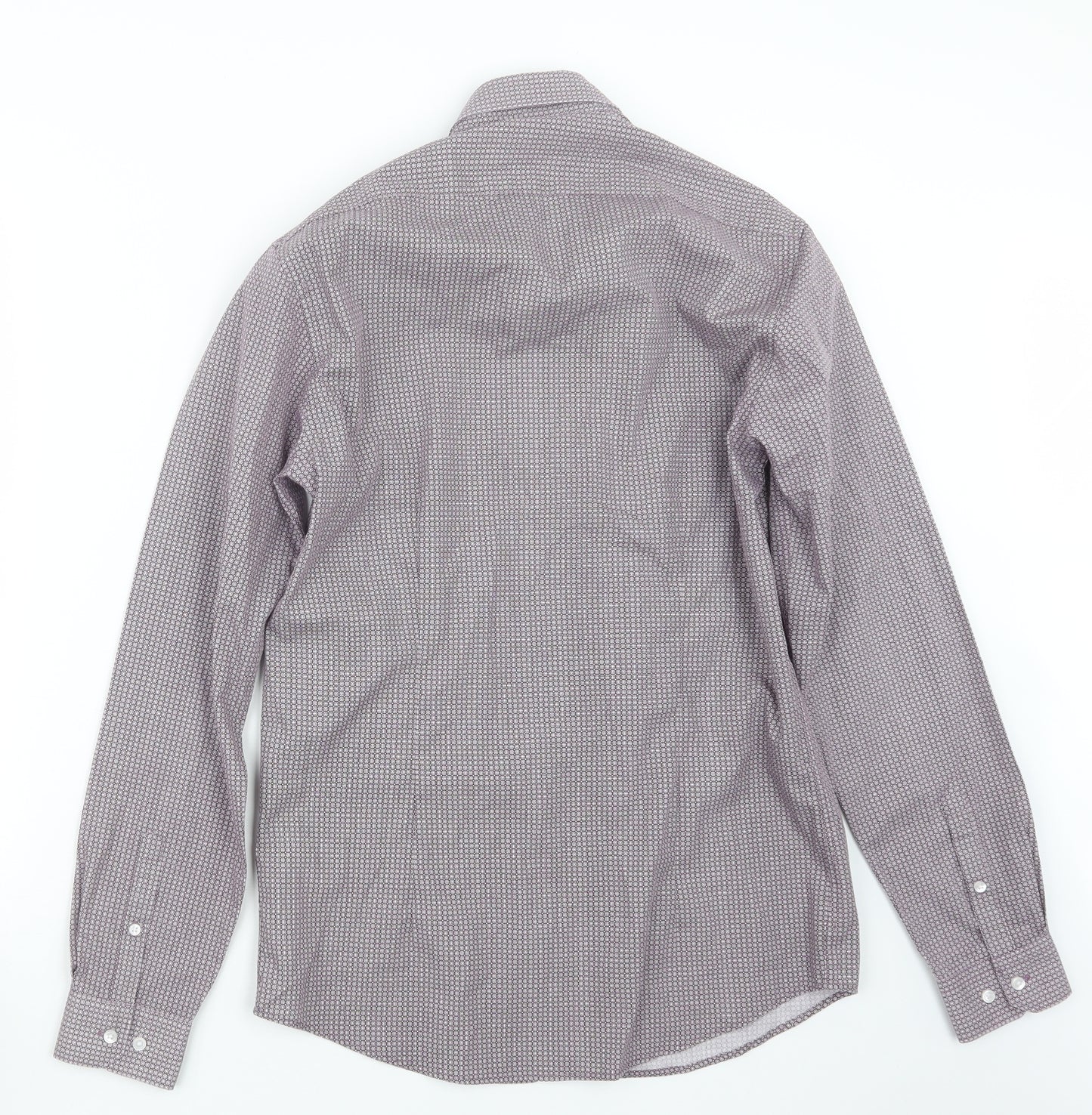 Debenhams Mens Purple    Button-Up Size 14.5