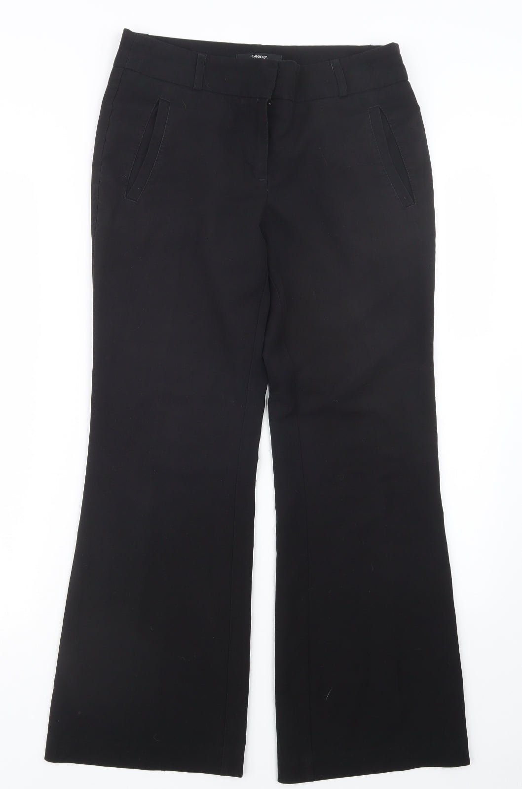 George Womens Black   Trousers  Size 8 L28 in
