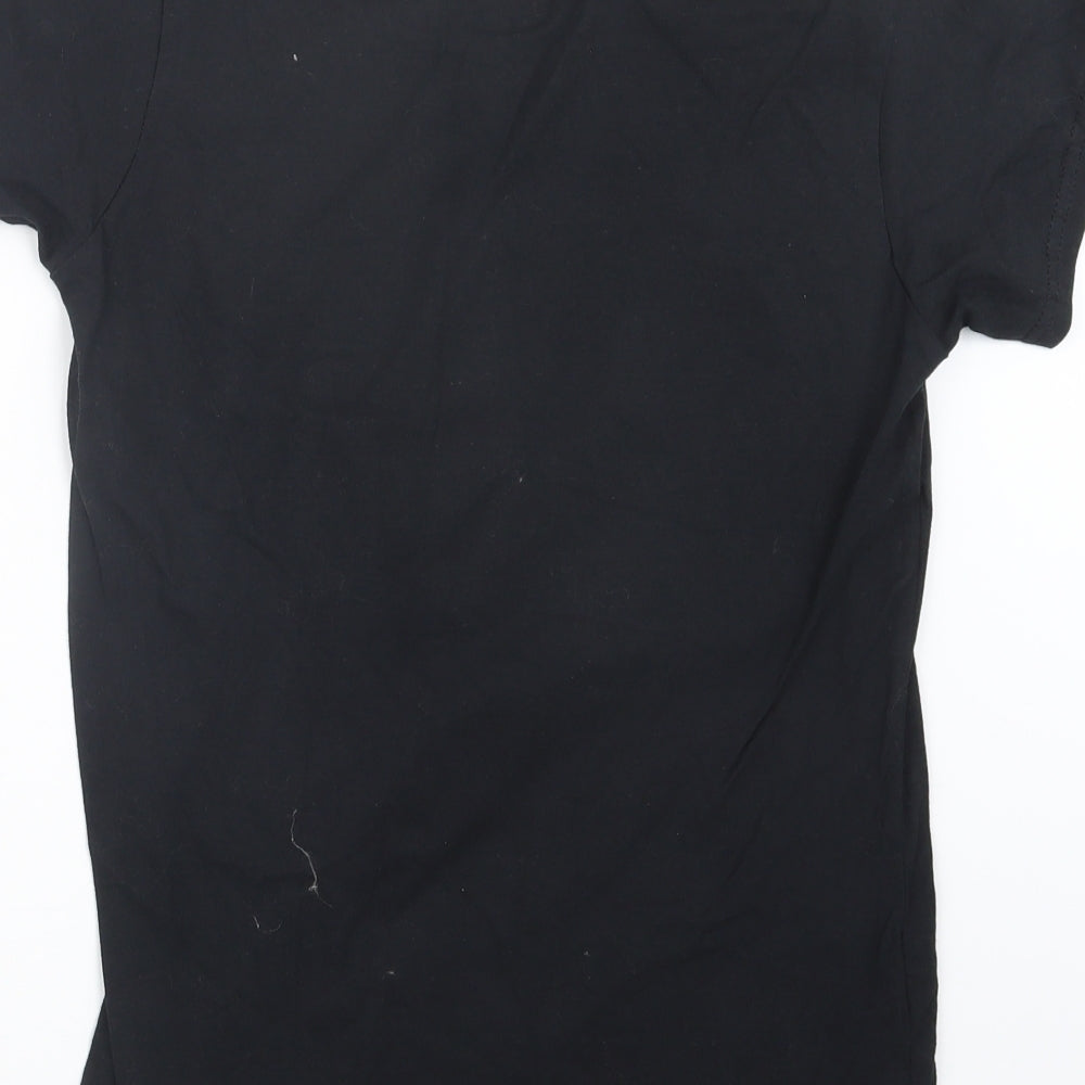 Gildan Womens Black   Basic T-Shirt Size L