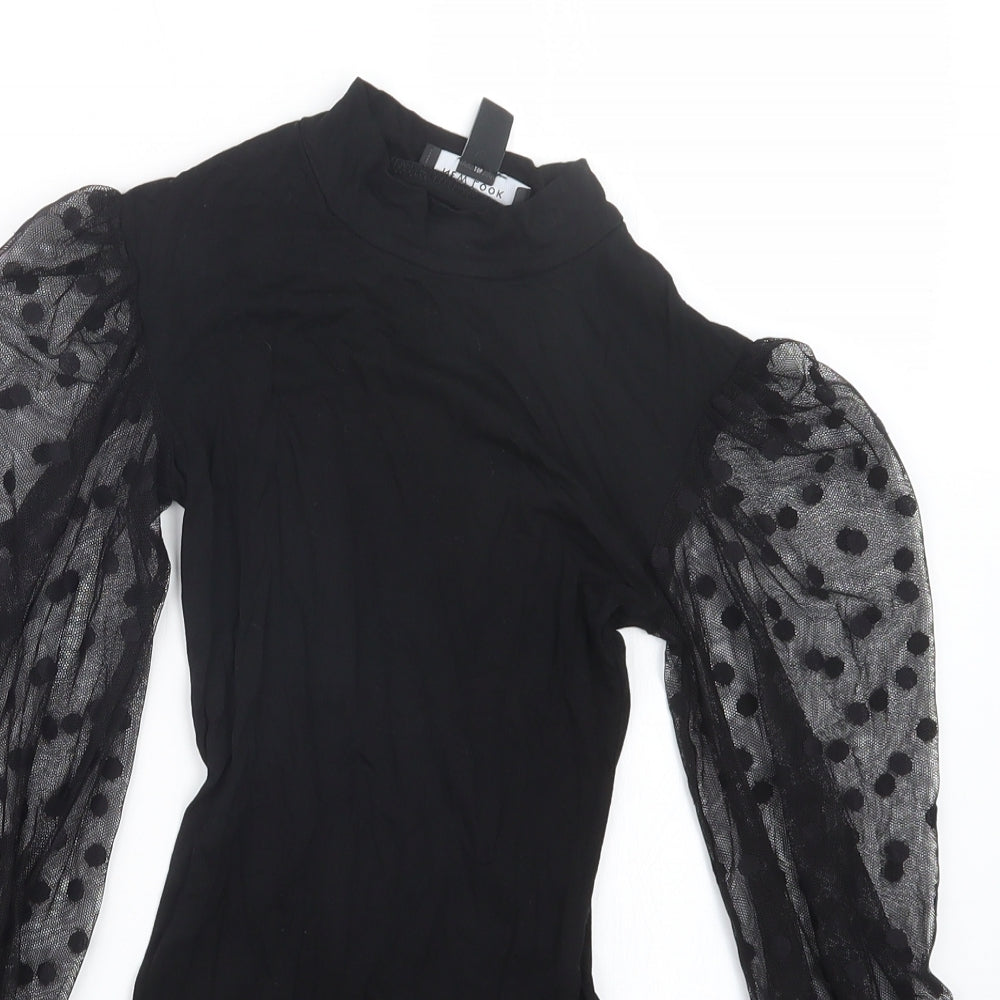 New Look Womens Black   Basic T-Shirt Size 4