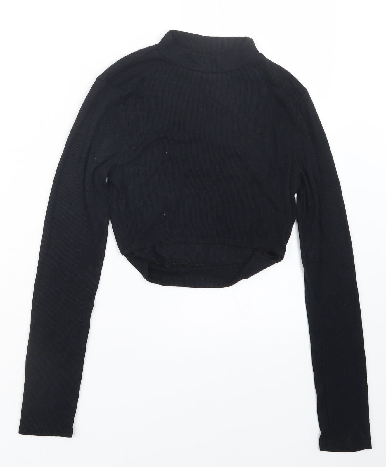 ASOS Womens Black   Cropped T-Shirt Size 6