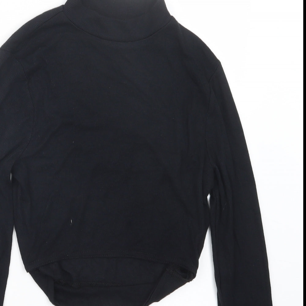 ASOS Womens Black   Cropped T-Shirt Size 6