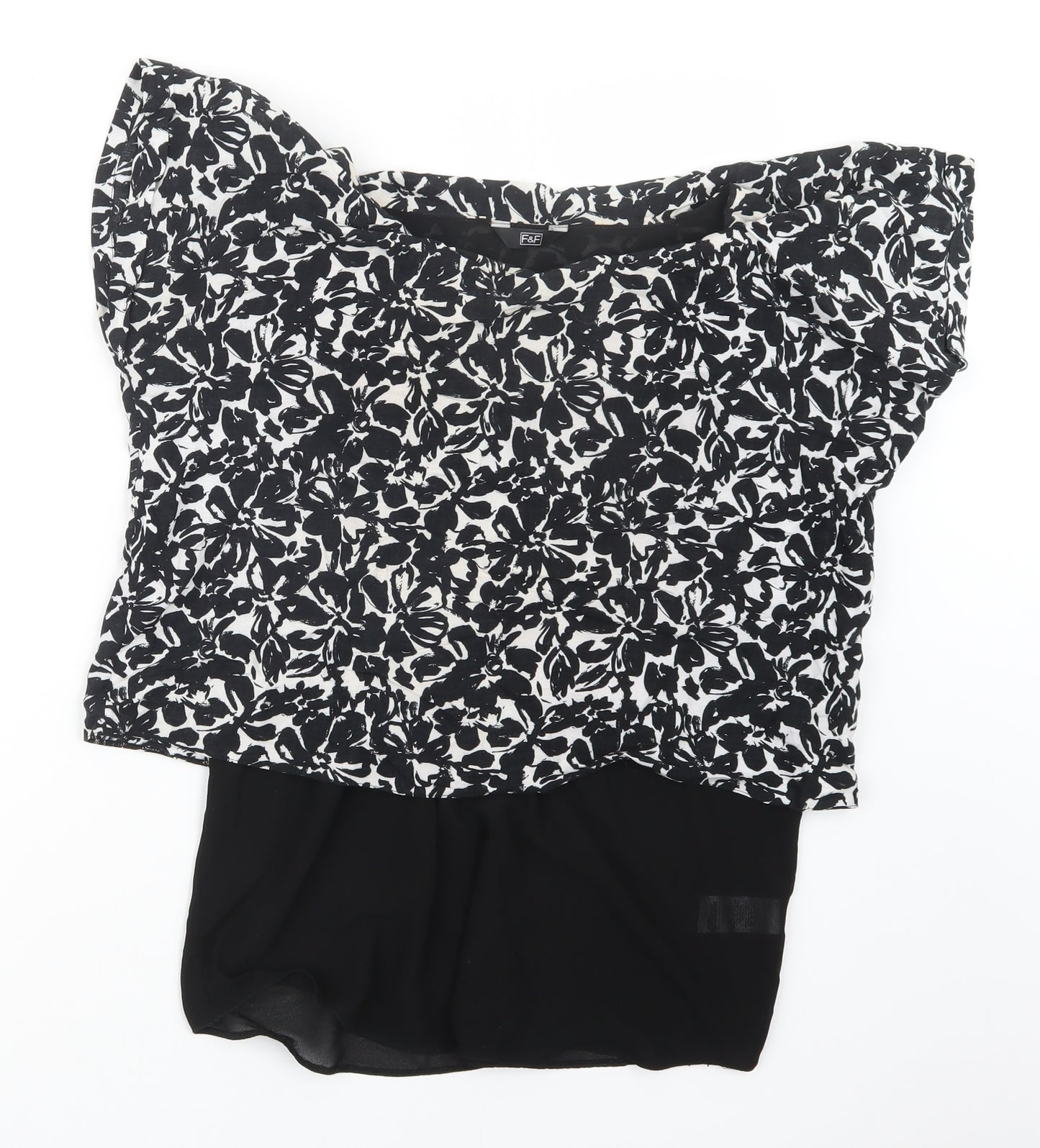 F&F Womens Black   Basic Blouse Size 14