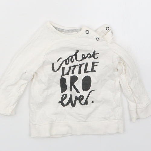 George Boys White   Basic T-Shirt Size 9-12 Months