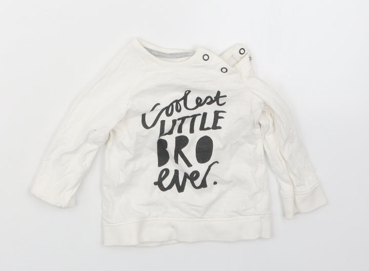George Boys White   Basic T-Shirt Size 9-12 Months