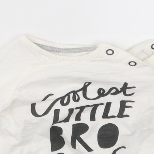 George Boys White   Basic T-Shirt Size 9-12 Months