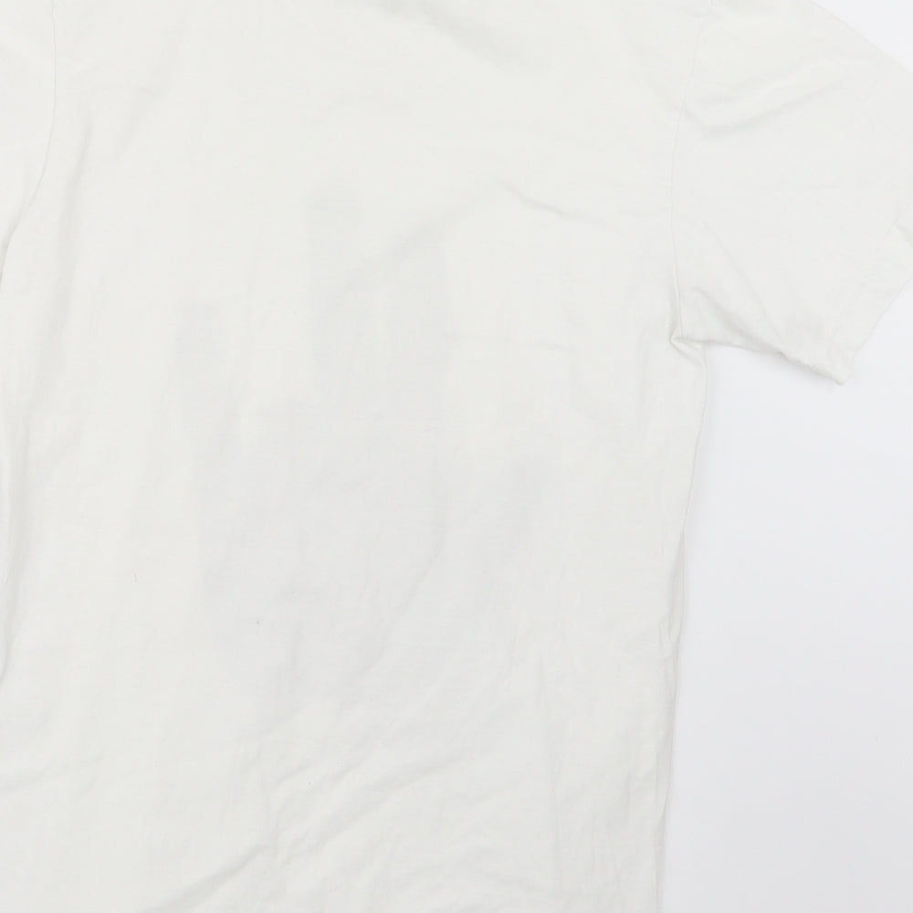 American Apparel Mens White    T-Shirt Size S