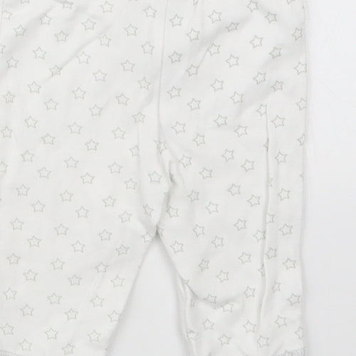 F&F Girls White Geometric  Capri Pyjama Set Size 0-3 Months  - Tatty Teddy