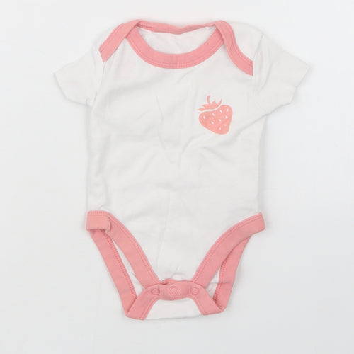 Lily & Dan Girls White   Babygrow One-Piece Size 0-3 Months