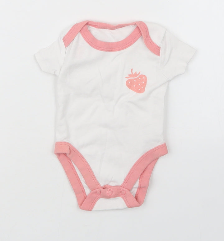 Lily & Dan Girls White Babygrow One-Piece Size 0-3 Months
