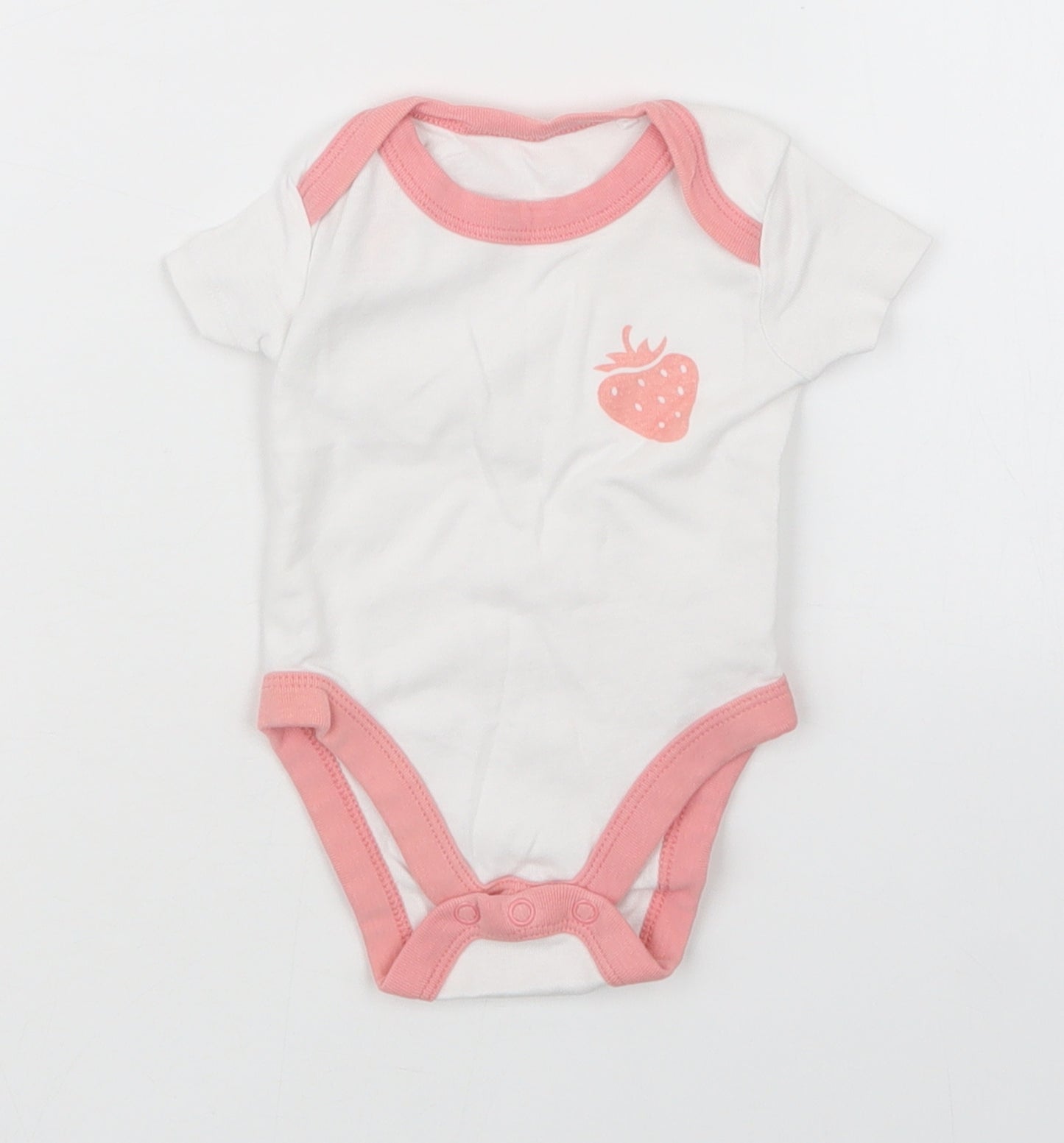Lily & Dan Girls White   Babygrow One-Piece Size 0-3 Months