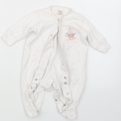 NEXT Girls White   Coverall Outfit/Set Size 0-3 Months