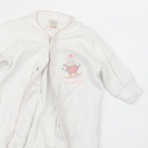 NEXT Girls White   Coverall Outfit/Set Size 0-3 Months