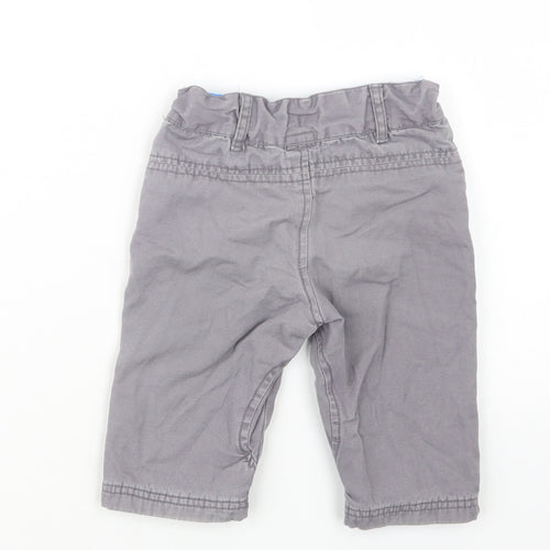F&F Boys Grey   Cropped Trousers Size 9-12 Months