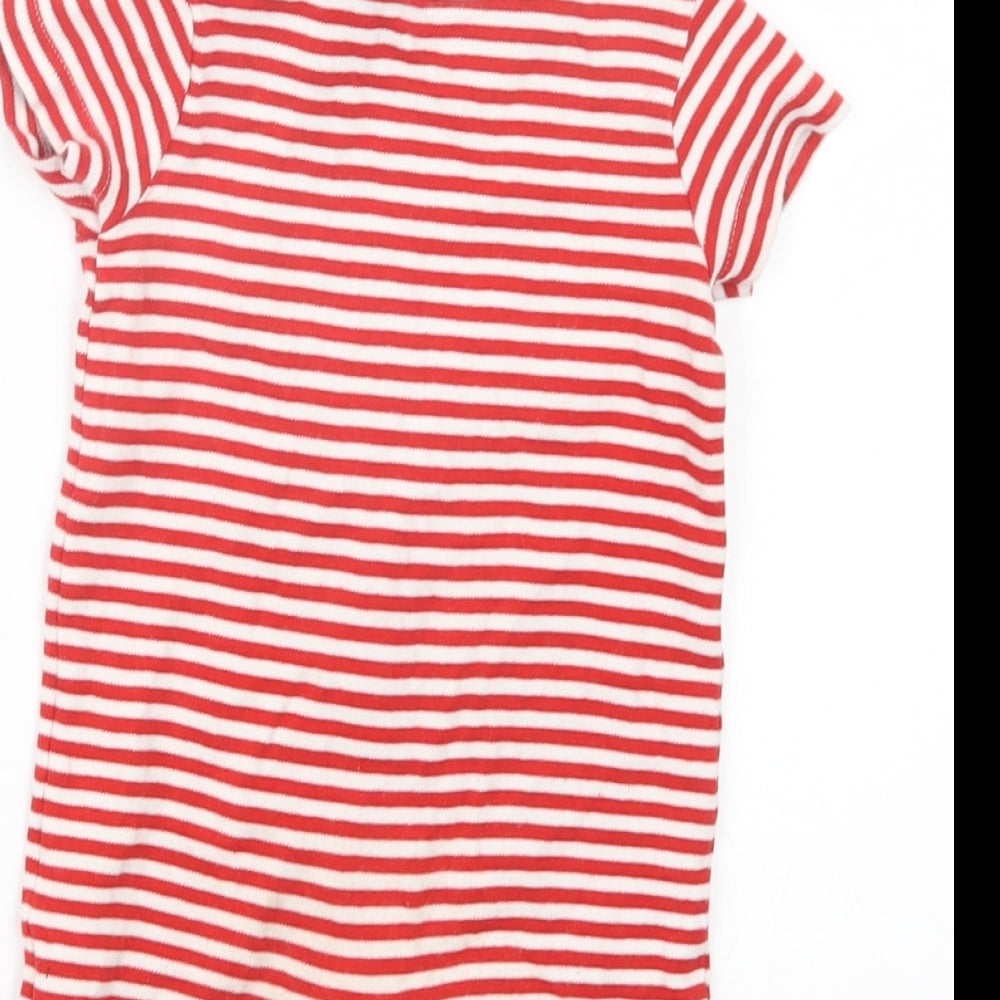 George Boys Red Striped  Coverall Outfit/Set Size 9-12 Months