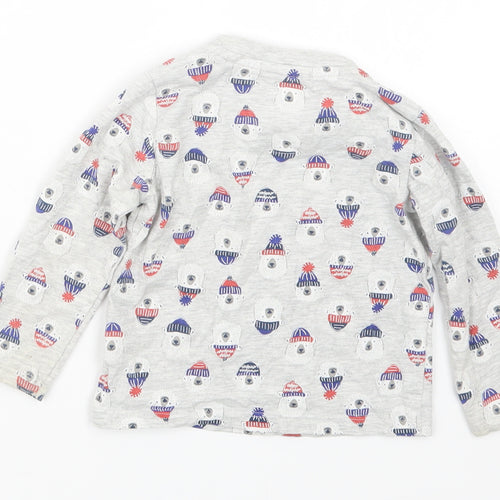 TU Boys Grey Geometric  Basic T-Shirt Size 9-12 Months