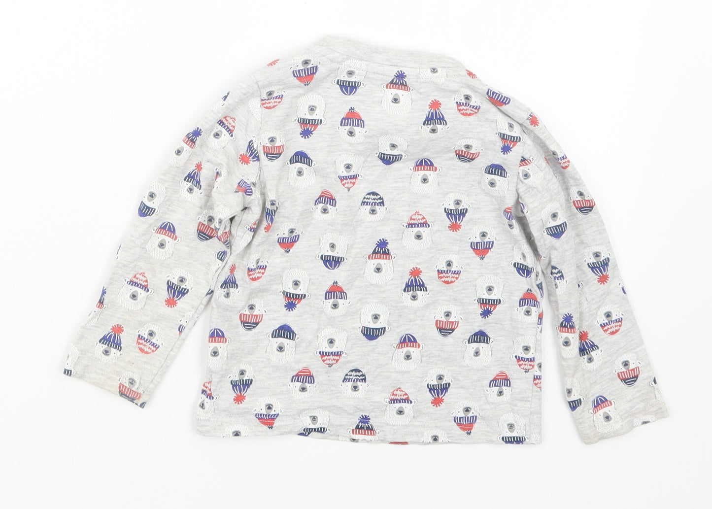 TU Boys Grey Geometric  Basic T-Shirt Size 9-12 Months
