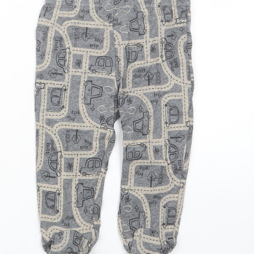 TU Boys Grey Geometric  Capri Trousers Size 6-9 Months
